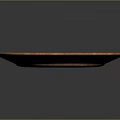 Natural Wooden Oval Tray With Smooth Surface And Handcrafted Texture