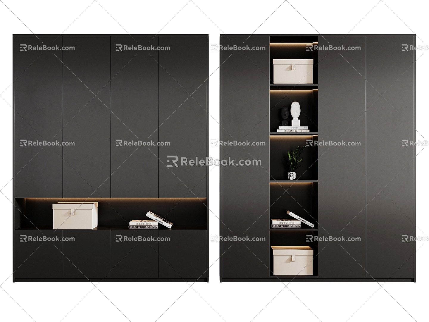 Wardrobe Decorative Cabinet 3d model