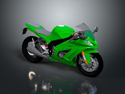 Motorcycle Two-wheeled Motorcycle Cross-country Motorcycle Road Race Motorcycle Motor Vehicle Transport 3d model