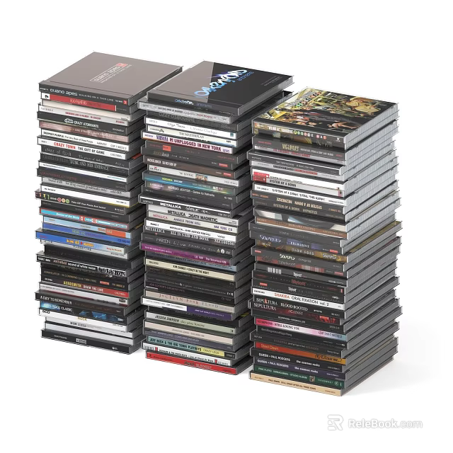 Stacked Mobile Digital Product Boxes with Various Smartphone Accessories Collection 3d model 