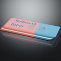 Feilban BR40 Pink And Blue Flat Storage Box For Daily Household Supplies