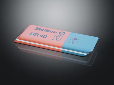 Feilban BR40 Pink And Blue Flat Storage Box For Daily Household Supplies 3d model