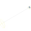 Artisan Craft Wall Lamps With Sleek Blue And Yellow Design And Warm Lighting