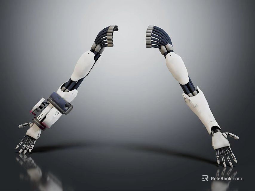 Smart Machine Mechanical Arm Featuring Advanced Precision Engineering And Modern Design Technology 3d model 