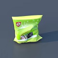 Household Cleaning Detergent In Green Packaging With Hand Stain Removal Logo And Effective Formula