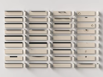 Variety Of Wardrobe Door Designs For Home 3d model