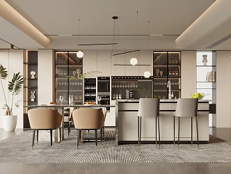 Modern Restaurant 3d model