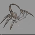 Futuristic Mechanical Scorpion Design With Cybernetic Legs And Metallic Exoskeleton