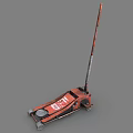 Red Heavy Duty Automotive Floor Jack Tool For Car Repair And Maintenance
