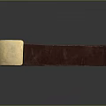 Genuine Brown Leather Belt With Gold Buckle For Daily Life Accessory Use