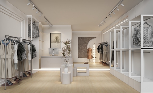 Modern Clothing Store 3d model