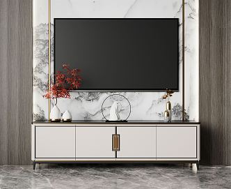 New Chinese TV Cabinet 3d model