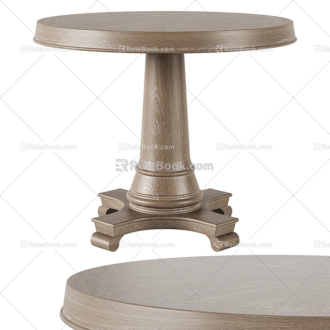 wooden table 3d model