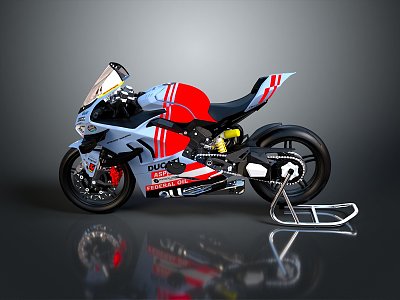 Motorcycle Two-wheeled Motorcycle Cross-country Motorcycle Road Race Motorcycle Motor Vehicle Transport 3d model