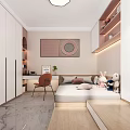 Tatami Bedroom With Desk Orange Chair Shelf Decorations Photos And Marble Floor Blinds
