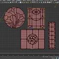 Stained Glass Wall Decor With Circular Square Rectangular Floral Geometric Designs