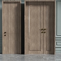 New Chinese door combination 3d model