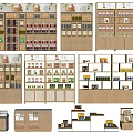 Functional Wooden Storage Cabinets And Shelves In Various Designs For Efficient Home Storage
