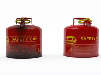 Red Eagle Brand Safety Cans For Safe Household Storage And Durable Use 3d model
