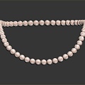 Modern Necklace Tianzhu Necklace Pearl Necklace Ornament 3d model