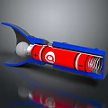 Modern flashlight spherical reflector flashlight structure 3d model