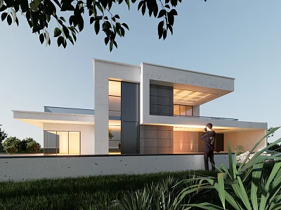 Modern Single-family Villa Country Villa Foreign Villa Country Architecture Homestay Architecture Residence 3d model