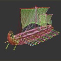 Jane European ship Greek warship armored ship 3d model