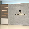 Modern Tea Room Interior With BERTILLE Logo Shelves Cabinets And Green Plant