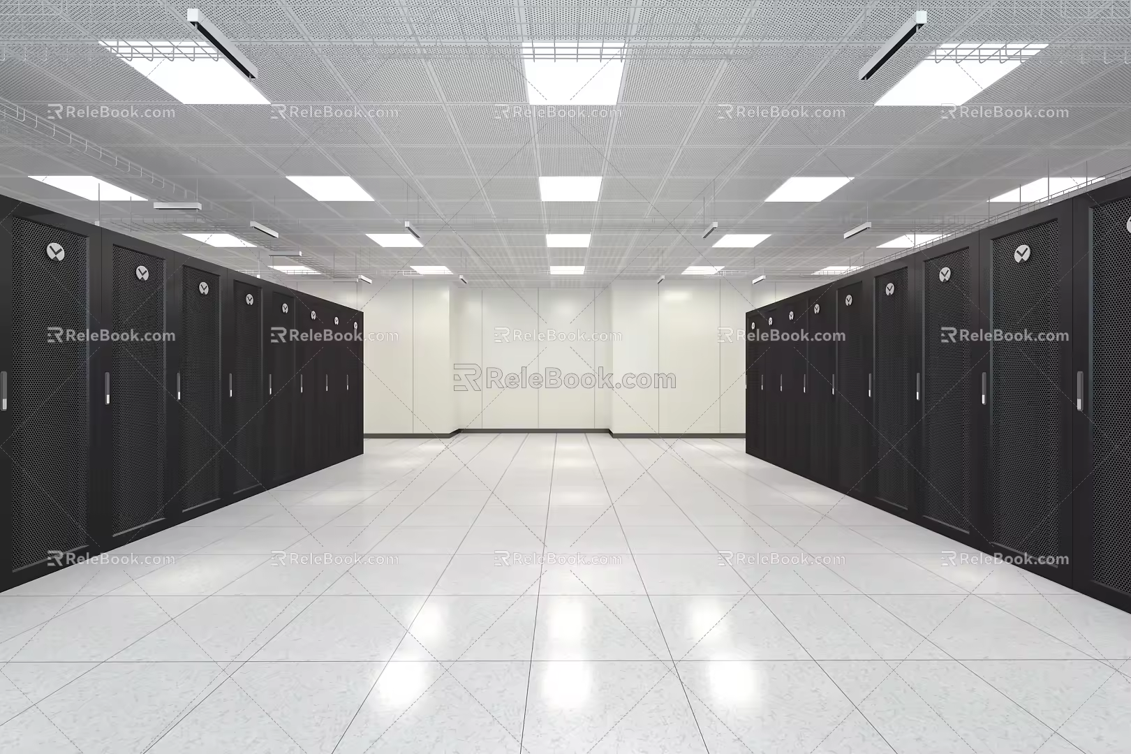 Computer Room Cabinet Data Center Server I Cabinet 3d model