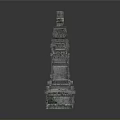 Ancient Symmetrical Stone Carved Pillars With Ornate Sculptures And Intricate Designs