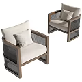 Wind single sofa 3d model