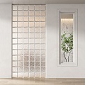 Modern glass brick glass brick partition 3d model