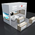 SODOO Exhibition Booth Showcasing Smart Home Solutions With Modern Product Display And Digital Screen