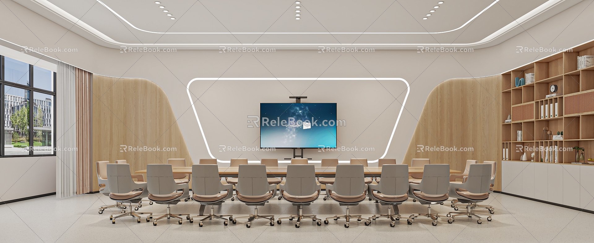 Modern Conference Room 3d model