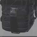 Gray Tactical Backpack With Multiple Straps Utility Pockets And Functional Design 3d model