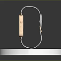 Smartwatch With White Strap And Digital Display For Health Monitoring On Silver Platform