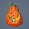 Pumpkin Pumpkin Mask Cartoon Pumpkin Halloween Plants Zombies 3d model