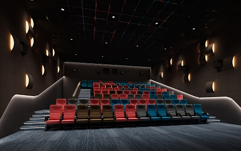 Modern Cinema The Finest Cinema 3d model