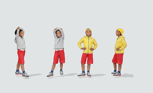 Sports children's leisure figures 3d model