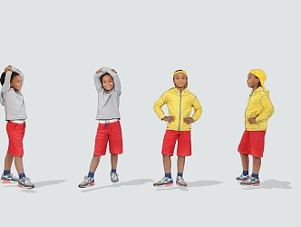 Sports children's leisure figures 3d model