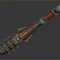 Sci-fi Hammer Sci-fi Stick Mace Sci-fi Weapon Ancient Weapon Hammer Cold Weapon Medieval Item 3d model