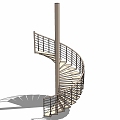 revolving staircase 3d model