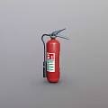 Red ABC Type Fire Extinguisher With Pressure Gauge And Nozzle For Public Safety Facility
