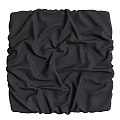 White Silk Textured Wall Decor With Wrinkles