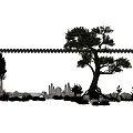Scenic Garden Landscape Design Featuring Mature Trees Rock Formations And Green Plants