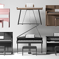 Modern Piano 3d model