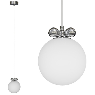 Silver chandelier 3d model