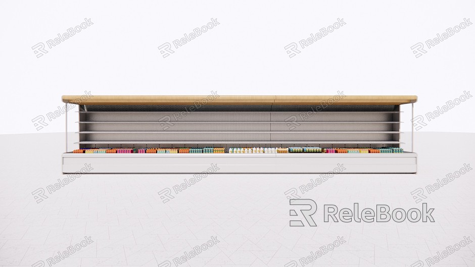 Modern Freezer Supermarket Refrigerated Cabinet model