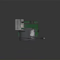 Green Small Bandsaw Machine With Electric Motor Cutting Blade And Base