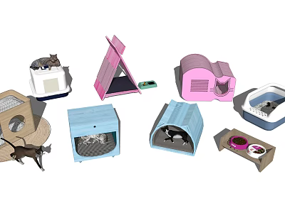 Modern Cat House Cat House Cat Nest Cat Climbing Rack Cat Supplies 3d model